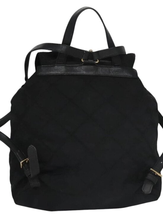 PRADA Backpack Nylon Black Auth 104486 main image 5